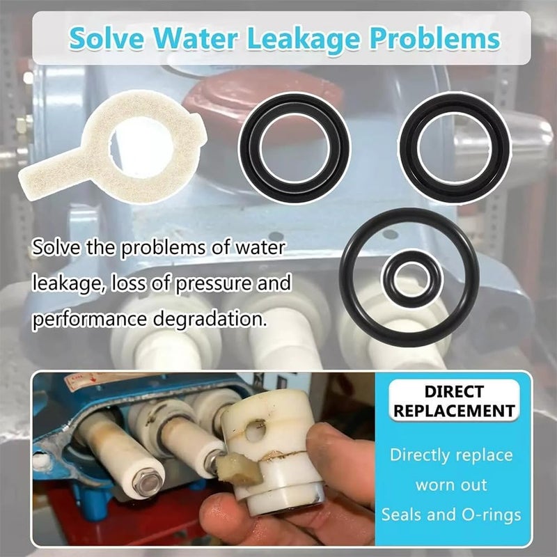 DHAZIR 30623 Seal Kit Replacement Fit For Cat Pump Model 30 31 34 35 310 340 350 310B 310S 310W 340S 340B 340W 350 350S 350B 350W Models, 5 Frame Plunger Pumps 6PACK - Image 2